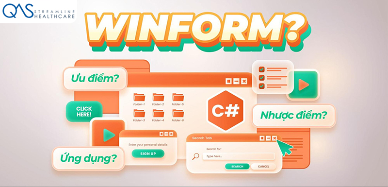 Winform là ứng dụng chạy trên Windows